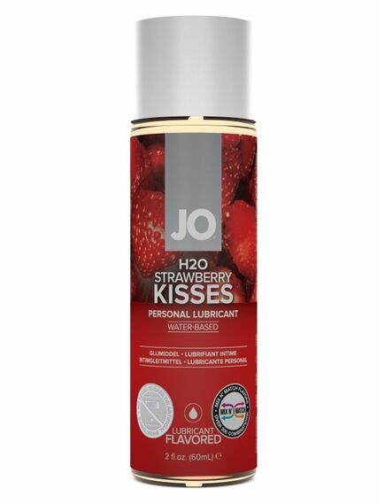 Вкусовой лубрикант "Клубника" JO Flavored Strawberry Kiss 1oz - 60 мл 