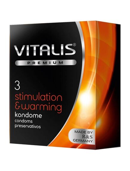 Презервативы с согревающим эффектом Vitalis Stimulation, 3 шт 