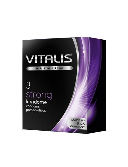 Презервативы сверхпрочные Vitalis "Strong", 3 шт 