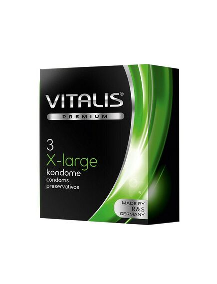 Презервативы увеличенного размера Vitalis "X-Large", 3 шт 