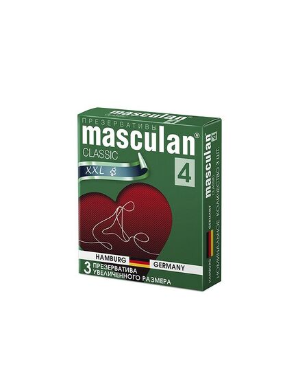 Презервативы увеличенного размера Masculan 4 Classic, 3 шт 