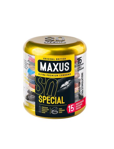 Презервативы точечно-ребристые Maxus Special, 15 шт 