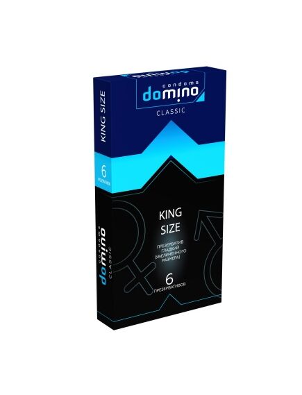 ПРЕЗЕРВАТИВЫ DOMINO CLASSIC KING SIZE 6 штук 