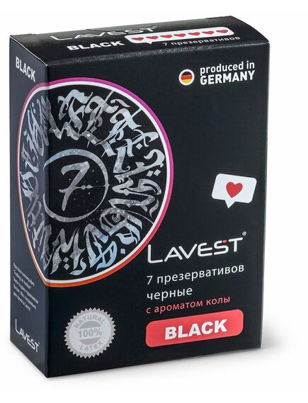 Презервативы LAVEST Black 7шт 