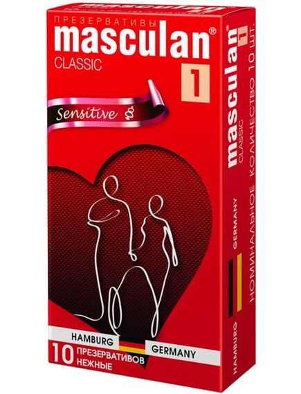 Презервативы классические Masculan 1 Classic, 10 шт 