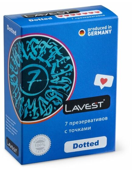 Презервативы LAVEST Dotted 7шт 