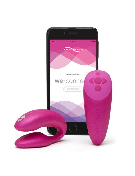 Сенсорный вибромассажер для пар We-Vibe Chorus Pink, Расцветка: Розовый 