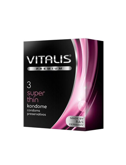 Презервативы ультратонкие Vitalis Super Thin, 3 шт 