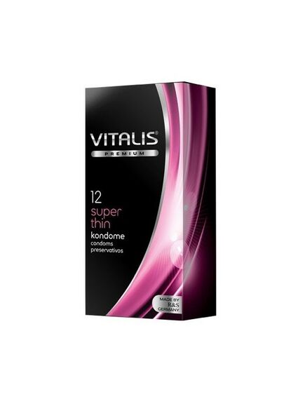 Презервативы ультратонкие Vitalis Super Thin, 12 шт 