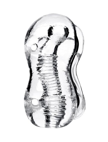 Мастурбатор нереалистичный для лингам массажа "Lingam by TOYFA Indira" Прозрачный, 14 см , изображение 6