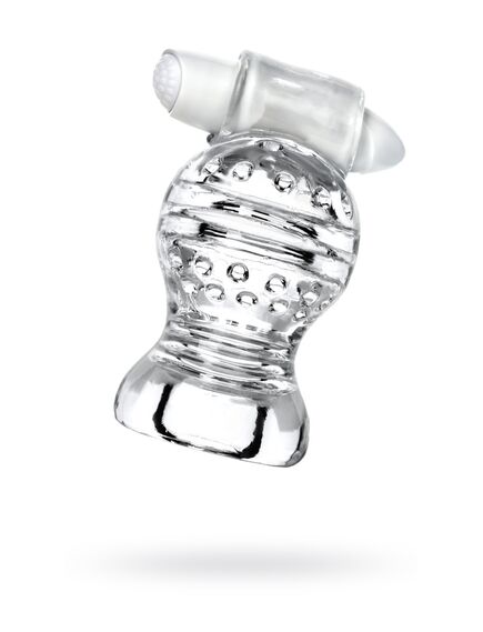 Мастурбатор нереалистичный для лингам массажа "Lingam by TOYFA Shakti" Прозрачный, 9 см , изображение 5