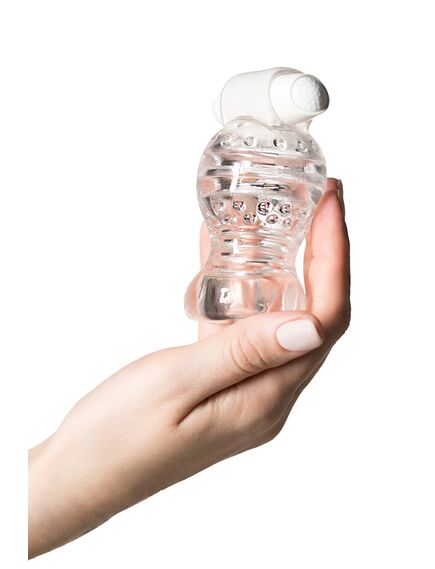 Мастурбатор нереалистичный для лингам массажа "Lingam by TOYFA Shakti" Прозрачный, 9 см , изображение 2