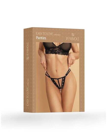 Воспламеняющие чувства трусики с доступом и металлическими вставками, M/L, Выберите размер : M/L , изображение 4