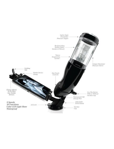 Мастурбатор- вагина с функцией ротации и поступательных движений Mega Bator , изображение 10