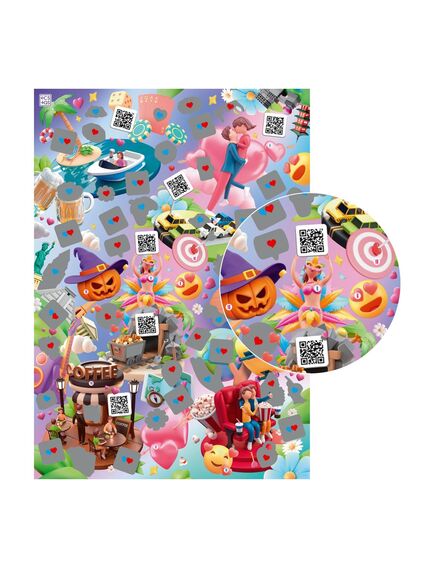 Плакат для пар со скретч-слоем «Это по любви», 18+ , изображение 2