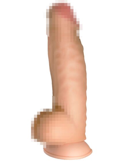 Супер ГИГАНТ из неоскина на присоске со страпоном в коробке , изображение 5