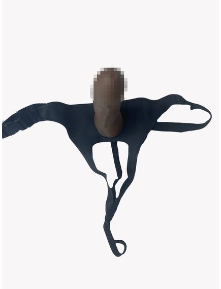 Страпон коричневый 17 см , изображение 4