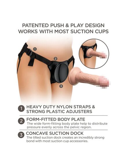 Страпон Beginner's Silicone Body Dock Kit , изображение 3