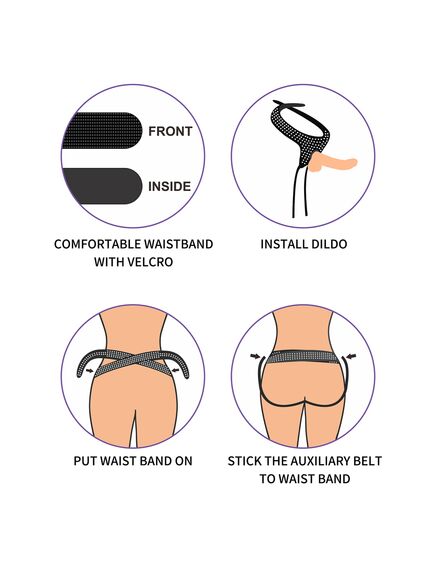 Удобные универсальные трусы для страпона из полиэстера , изображение 7