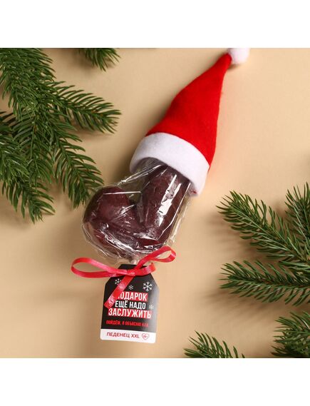 Леденец XXL в шапочке «Подарок ещё надо заслужить», вкус: кола,140 г. , изображение 4