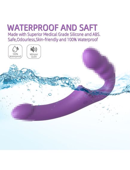 Безремневой страпон с вибрацией и пультом Д\У , изображение 6