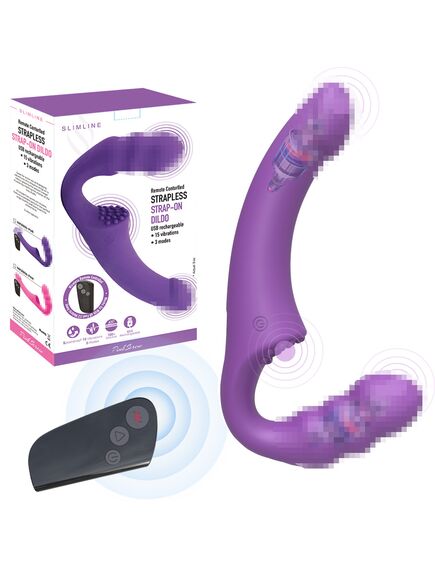 Безремневой страпон с вибрацией и пультом Д\У , изображение 7