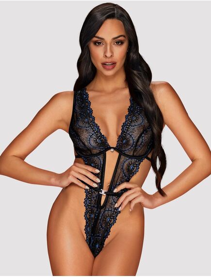 Сексуальное кружевное боди Obsessive BELISIS TEDDY (S/M) 