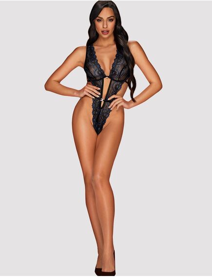 Сексуальное кружевное боди Obsessive BELISIS TEDDY (S/M) , изображение 3