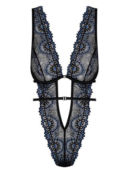 Сексуальное кружевное боди Obsessive BELISIS TEDDY (S/M) , изображение 5