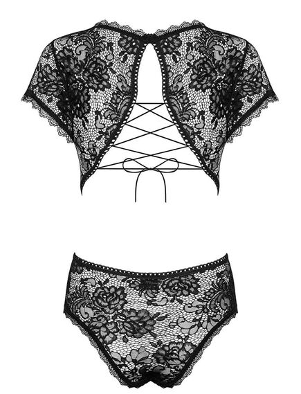 Соблазнительное боди Obsessive PEONESIA TEDDY L/XL , изображение 3