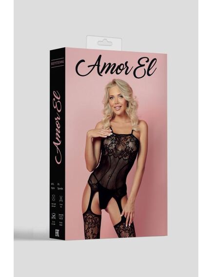 Кетсьюит (боди-комбинезон) Isabel S/L черный , изображение 3