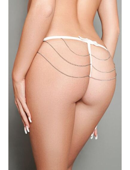 Откровенные трусики с декоративными цепочками на ягодицах, M , изображение 2