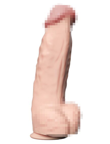 Фаллоимитатор неоскин на присоске в коробке REAL BOMB , изображение 3