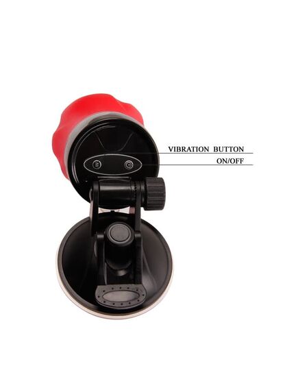 Мастурбатор с вибрацией, на батарейках CRAZY BULL FLORA ротик , изображение 4