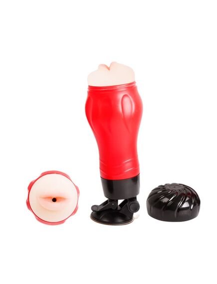 Мастурбатор с вибрацией, на батарейках CRAZY BULL FLORA ротик , изображение 6