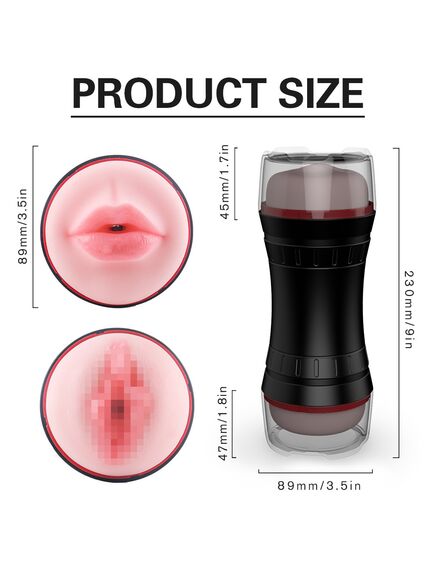 Polaris двухсторонний мастурбатор рот-вагина , изображение 2