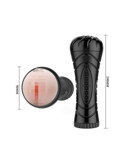 Мастурбатор с вибрацией, выносным пультом на батарейках PUSSY вагина , изображение 7