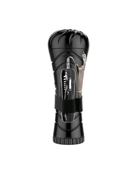 Мастурбатор с вибрацией, выносным пультом на батарейках PUSSY вагина , изображение 3