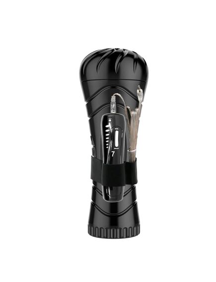 Мастурбатор с вибрацией, выносным пультом на батарейках PUSSY ротик , изображение 5