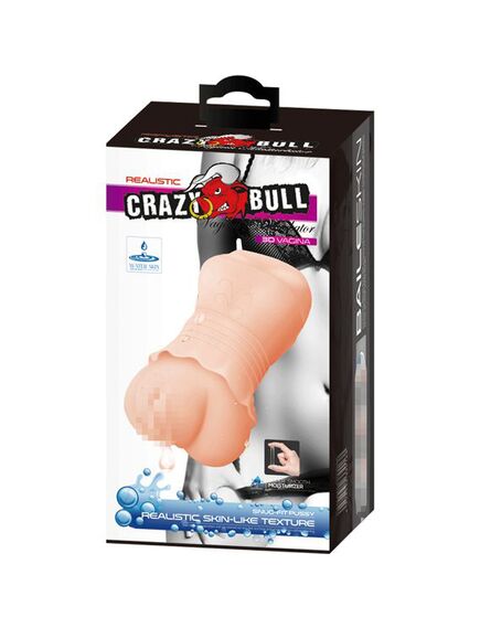 Crazy Bull 3D Water Skin реалистичный мастурбатор вагина с эффектом смазки , изображение 5