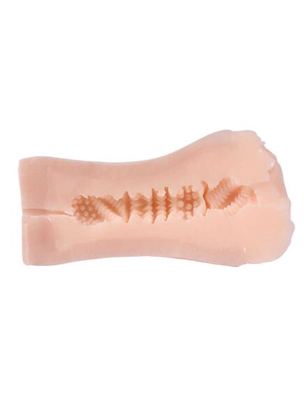 Реалистичный односторонний мастурбатор Real Women Dual Layer с двойной структурой 15,5х8,2 , изображение 2