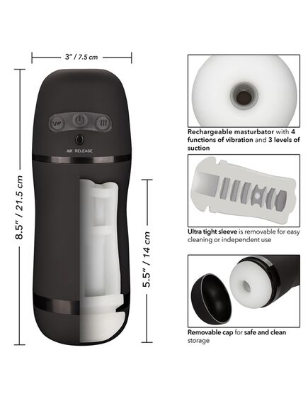 Автономный пульсирующий вибромастурбатор Optimum Power Pulsar Stroker , изображение 4