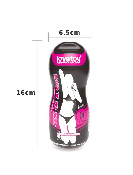Мастурбатор-вагина с вибрацией "Sex In A Can" , изображение 2