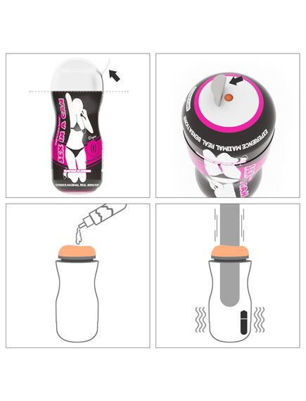 Мастурбатор-вагина с вибрацией "Sex In A Can" , изображение 5