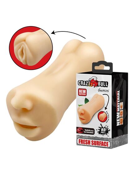 Мастурбатор двусторонний вагина-рот Gemini , изображение 2