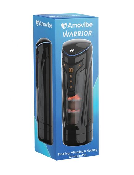 Инновационный мастурбатор Warrior с пенетрацией и массажем бусинами , изображение 2
