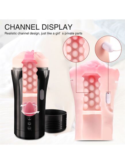 Мастурбатор с вибрацией и имитацией оральных ласк , изображение 2