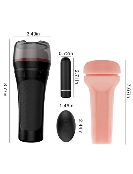 Hercules мастурбатор с вибрацией Hercules на пульте Д\У , изображение 5