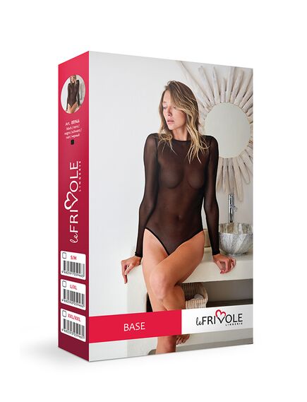 Базовое боди с длинным рукавом (Base) S/M , изображение 3