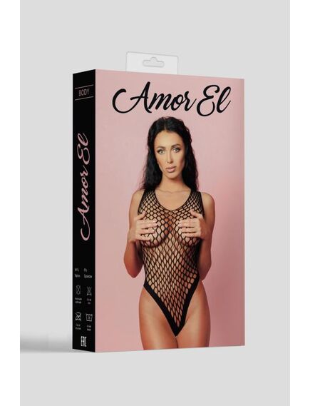 Боди Amor EL в крупную сетку (S/L) , изображение 3